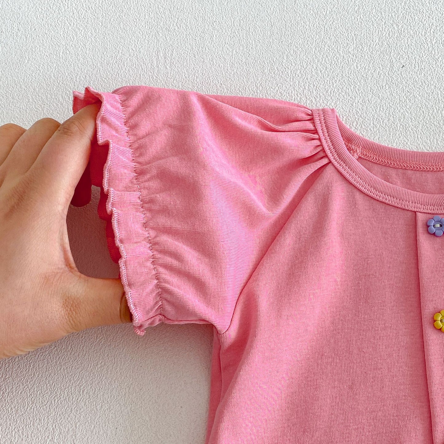 【BABY&KID】夏新作 スウィートパフスリーブTシャツSK105106