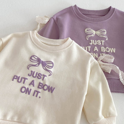 【BABY&KID】JUST PUT A BOW可愛いセットアップSK032215