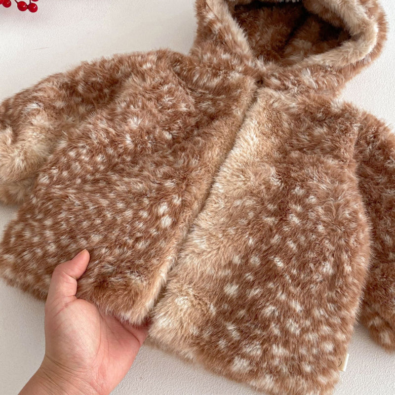 【BABY&KID】冬新作かわいいトナカイあったかカバーオール、フード付きアウターSK103021