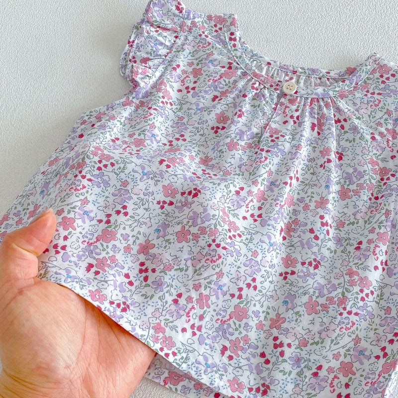 【BABY&KID】夏新作小花柄総柄ワンピース、セットアップSK105904