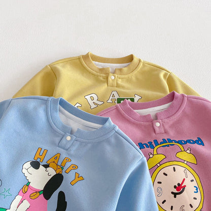 【BABY&KID】レタープリントスウェットセットアップSK103507