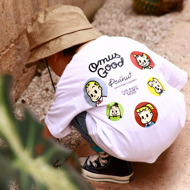 【BABY&KID】夏新作 カートゥーンプリントTシャツSK080801
