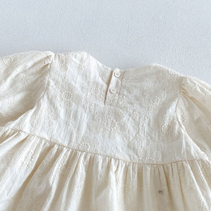 【BABY&KID】パフスリーブシャツ、刺繍サロペット、フレアパンツSK107213