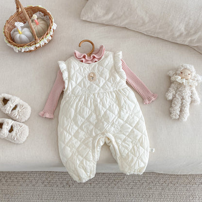 【BABY】キルティングノースリーブカバーオールSK102933