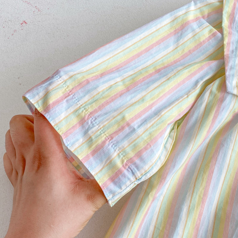 【BABY&KID】カラフル帆船刺繍ワンピースSK011020