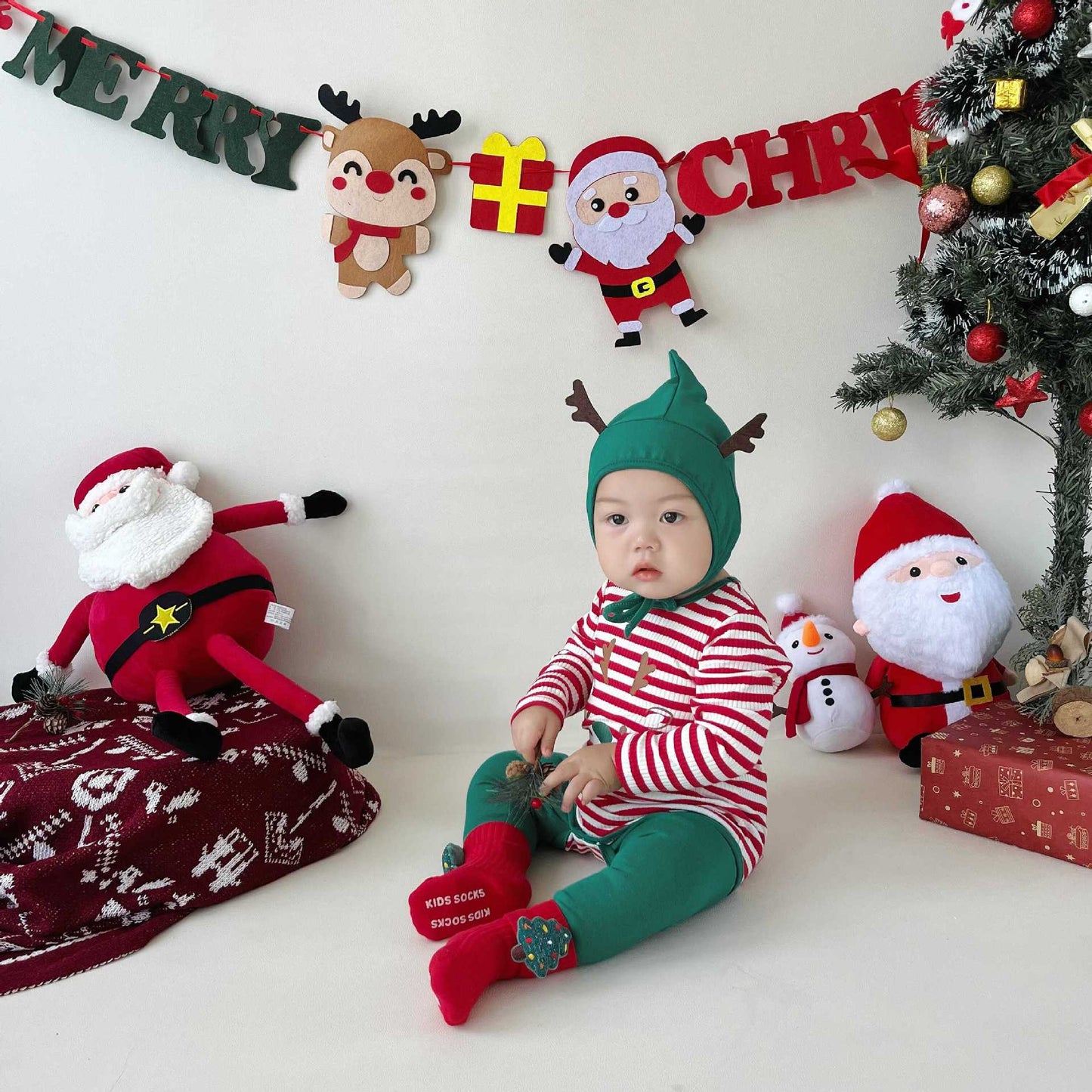 【BABY】ボーダートナカイカバーオールSK102807