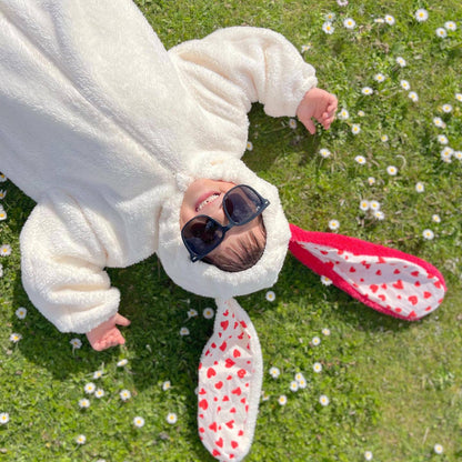 【BABY】うさぎデザインもこもこカバーオールSK102814