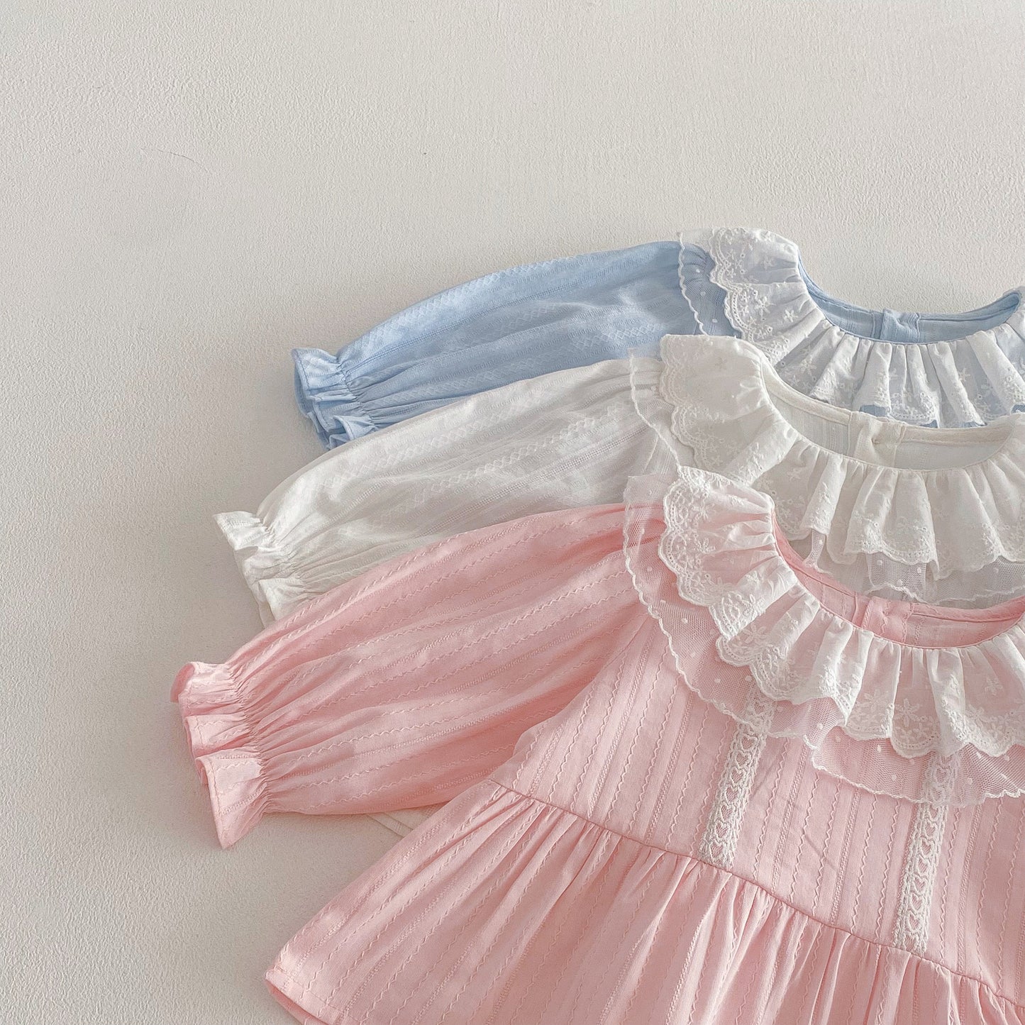 【BABY&KID】かわいいレースフリル襟ブラウスSK103511