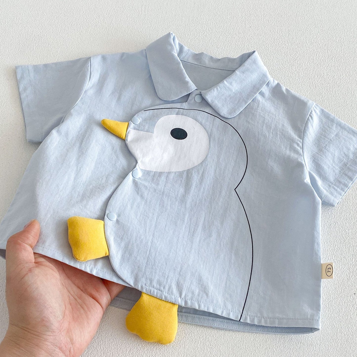 【BABY&KID】夏新作 立体カートゥーンシャツ、刺繍ショートパンツSK105113