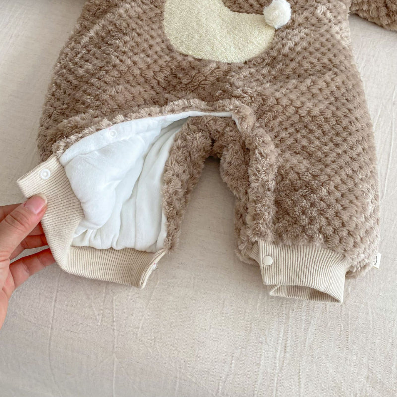 【BABY】ポンポンキルティング裏起毛カバーオールSK102929