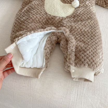 【BABY】ポンポンキルティング裏起毛カバーオールSK102929