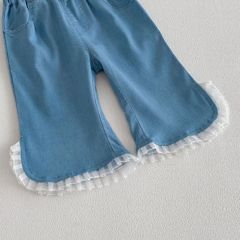 【BABY&KID】夏新作小花柄フリルスリーブブラウスSK105519