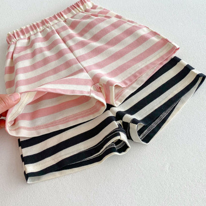 【BABY&KID】夏新作 ハートストライプセットアップSK070218