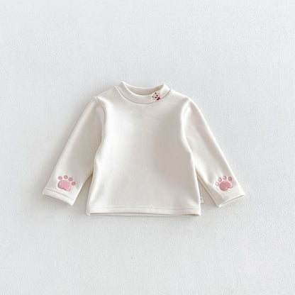 【BABY&KID】カートゥーン裏起毛ワンピース、トップス、レギンスSK108119