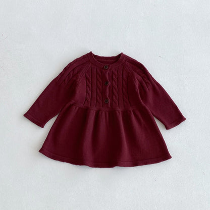 【BABY&KID】シンプルニットワンピースSK092713