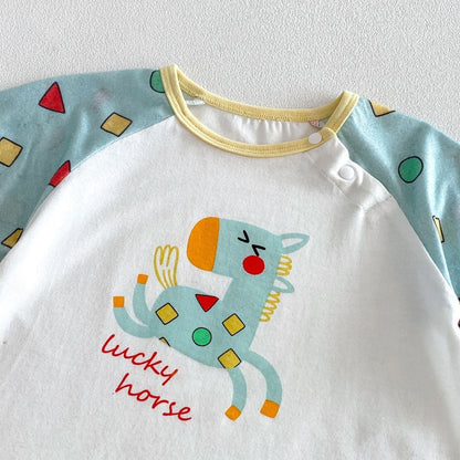 【BABY&KID】夏新作カートゥーンプリントセットアップSK105601
