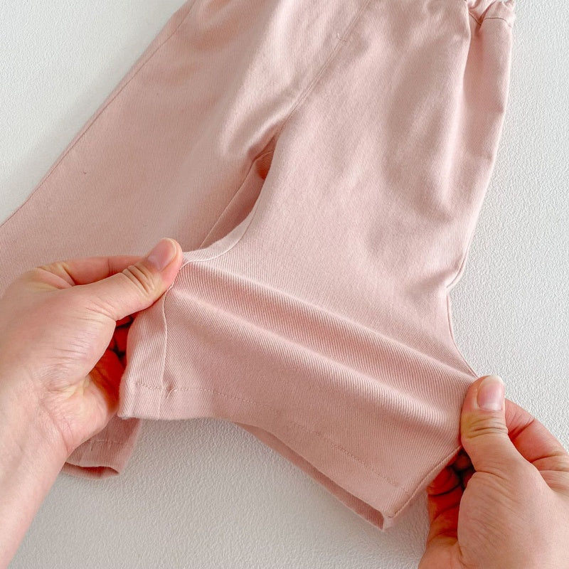 【BABY&KID】娃娃襟ブラウス、ピンクサロペットSK104317