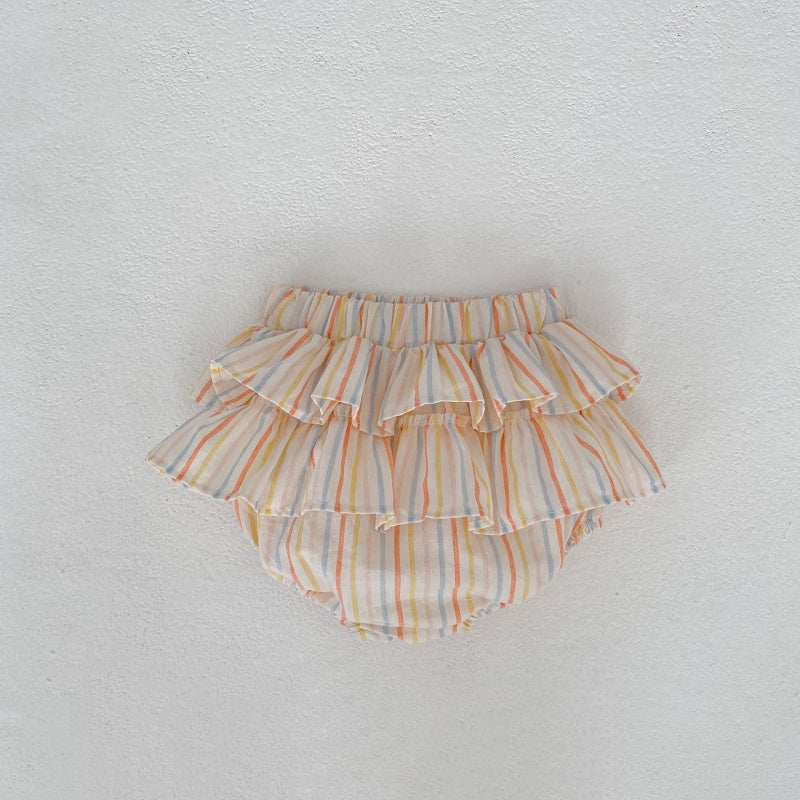 【BABY&KID】夏新作 カラフルストライプセットアップSK104925