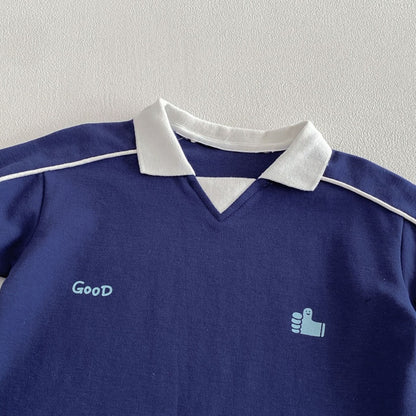 【BABY&KID】夏新作配色ロゴTシャツ、ショートパンツSK104624