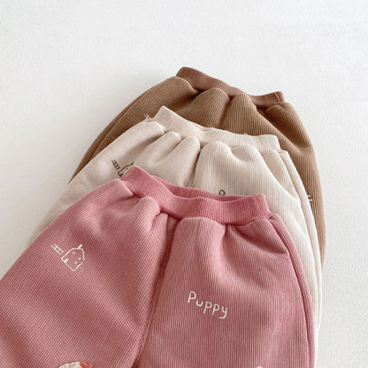 【BABY&KID】冬新作らくがき風あったかパンツSK103027