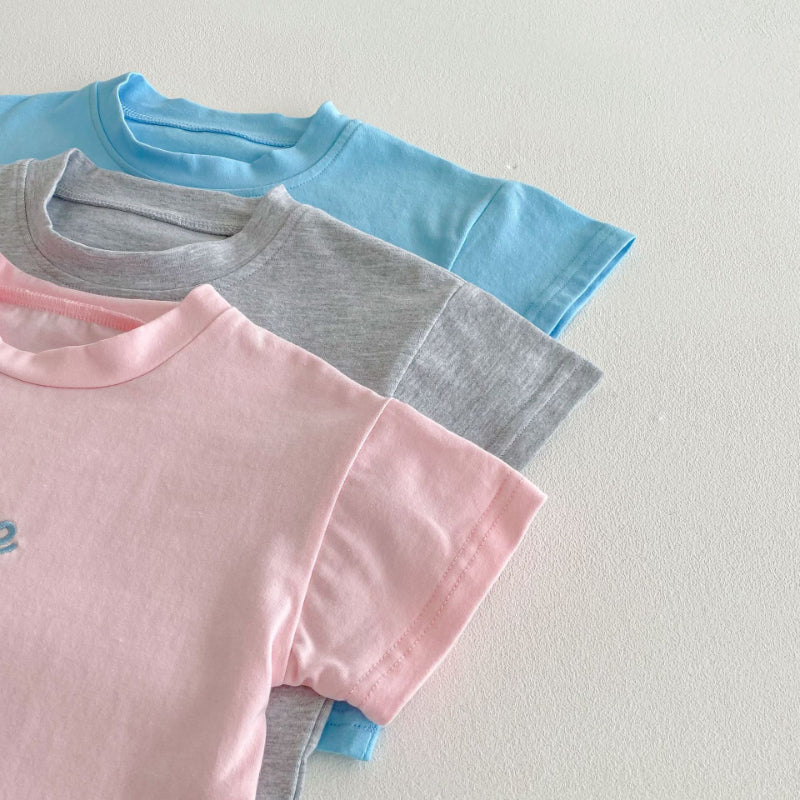【BABY&KID】夏新作 ロゴ刺繍セットアップSK091214