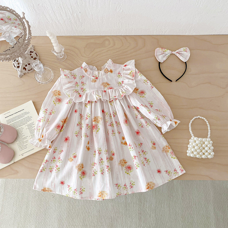 【姉妹服】カラフル花柄ロンパース、ワンピースSK101138