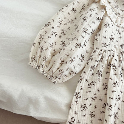 【BABY&KID】コットン小花柄ロンパース、ワンピースSK107919