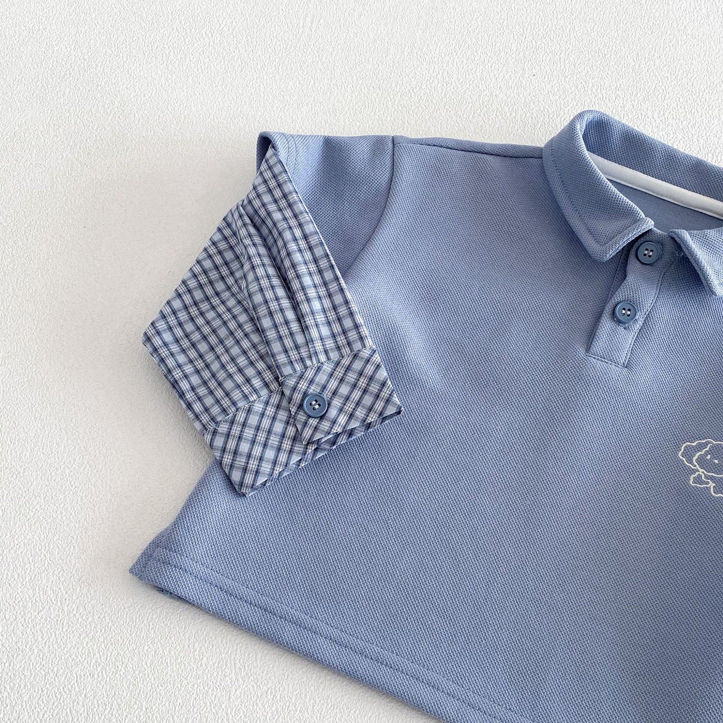 【BABY&KID】カートゥーン重ね着風ポロシャツSK103514