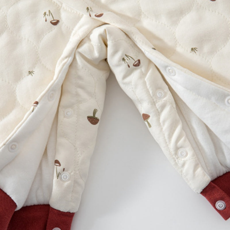 [BABY] New Winter Collection Cartoon All-Over Print Quilted Coverall SK108214