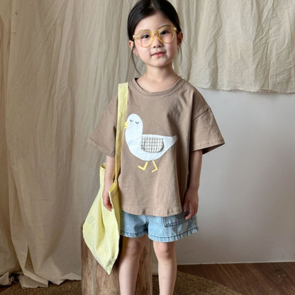 【BABY＆KID】夏新作 アニマルプリント半袖TシャツSK063032