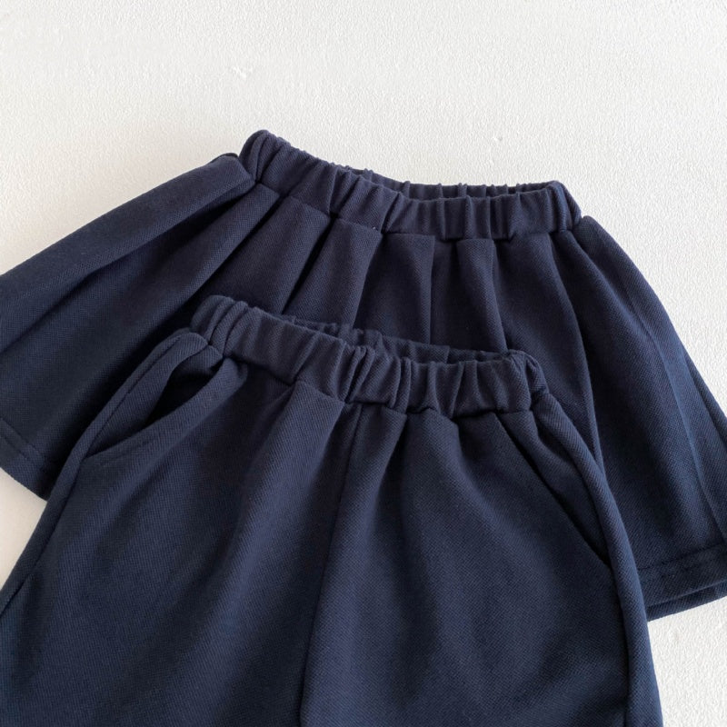 【BABY&KID】夏新作 クマロゴPOLOセットアップSK080307