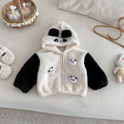 【BABY&KID】冬新作両面ボアフードジャケットSK102526