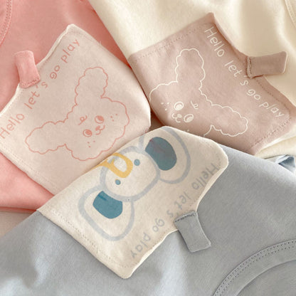 【BABY&KID】夏新作 アニマルロゴ可愛いＴシャツSK072004