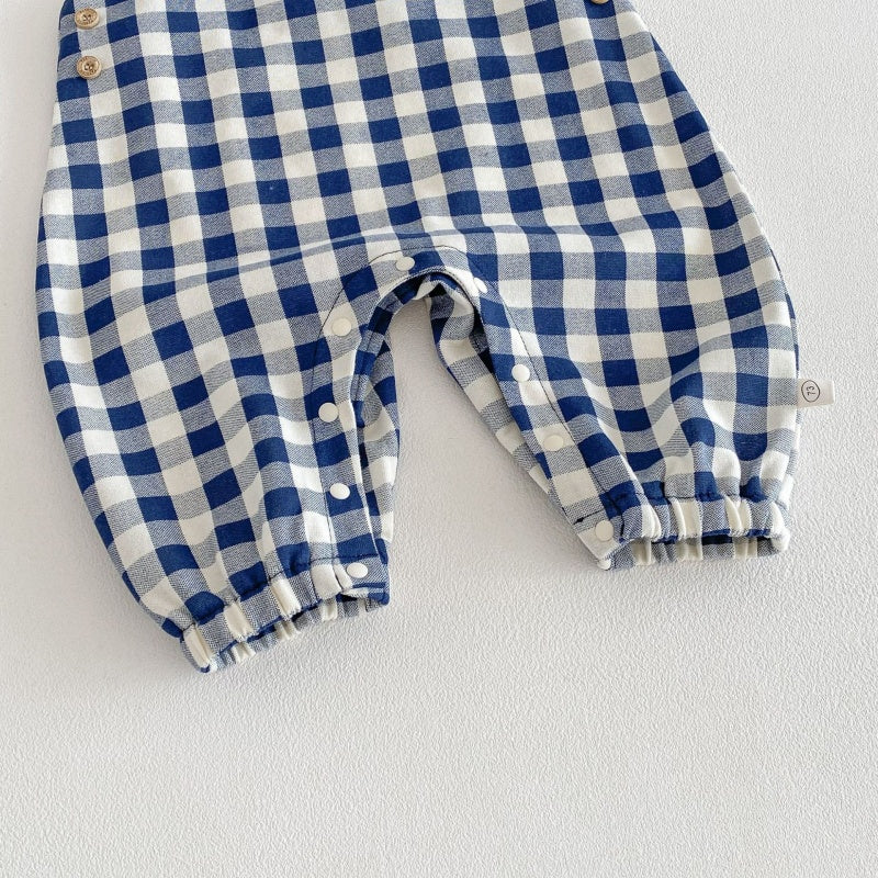 【BABY&KID】チェックサロペット、刺繍襟ロンTSK104111