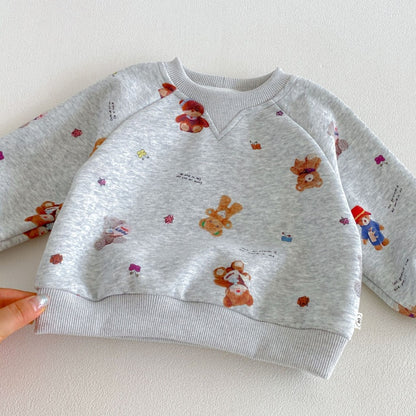 【BABY&KID】くまカートゥーンセットアップSK106610