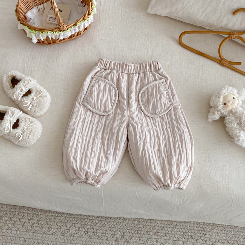 【BABY&KID】冬新作無地裏起毛パンツSK102531