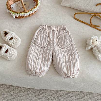 【BABY&KID】冬新作無地裏起毛パンツSK102531