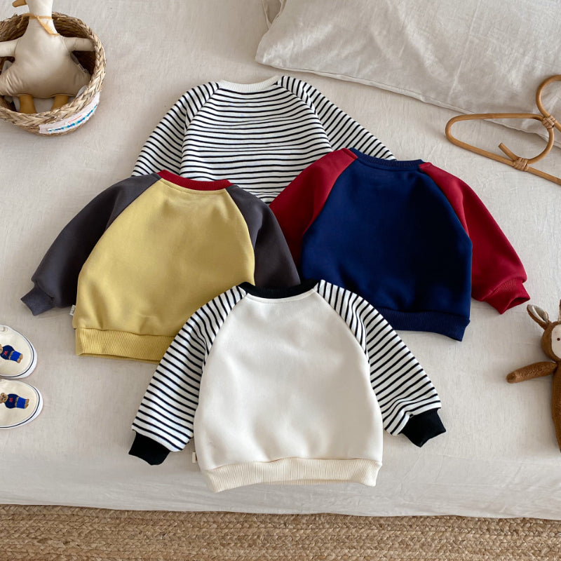 【BABY&KID】冬新作キャラクター刺繍あったかトレーナーSK102533