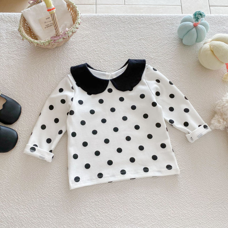 【BABY】襟付き刺繍長袖TシャツSK092314