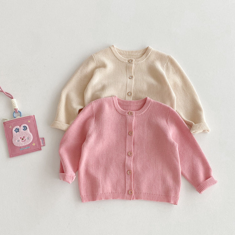 【BABY&KID】無地リブカーディガンSK092920