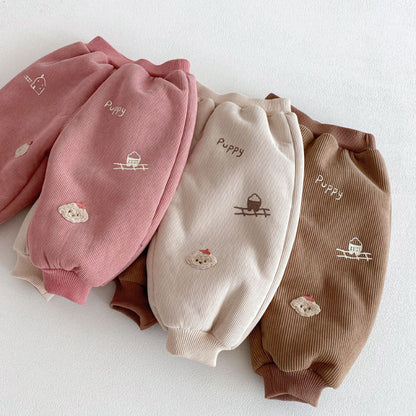 【BABY&KID】冬新作らくがき風あったかパンツSK103027