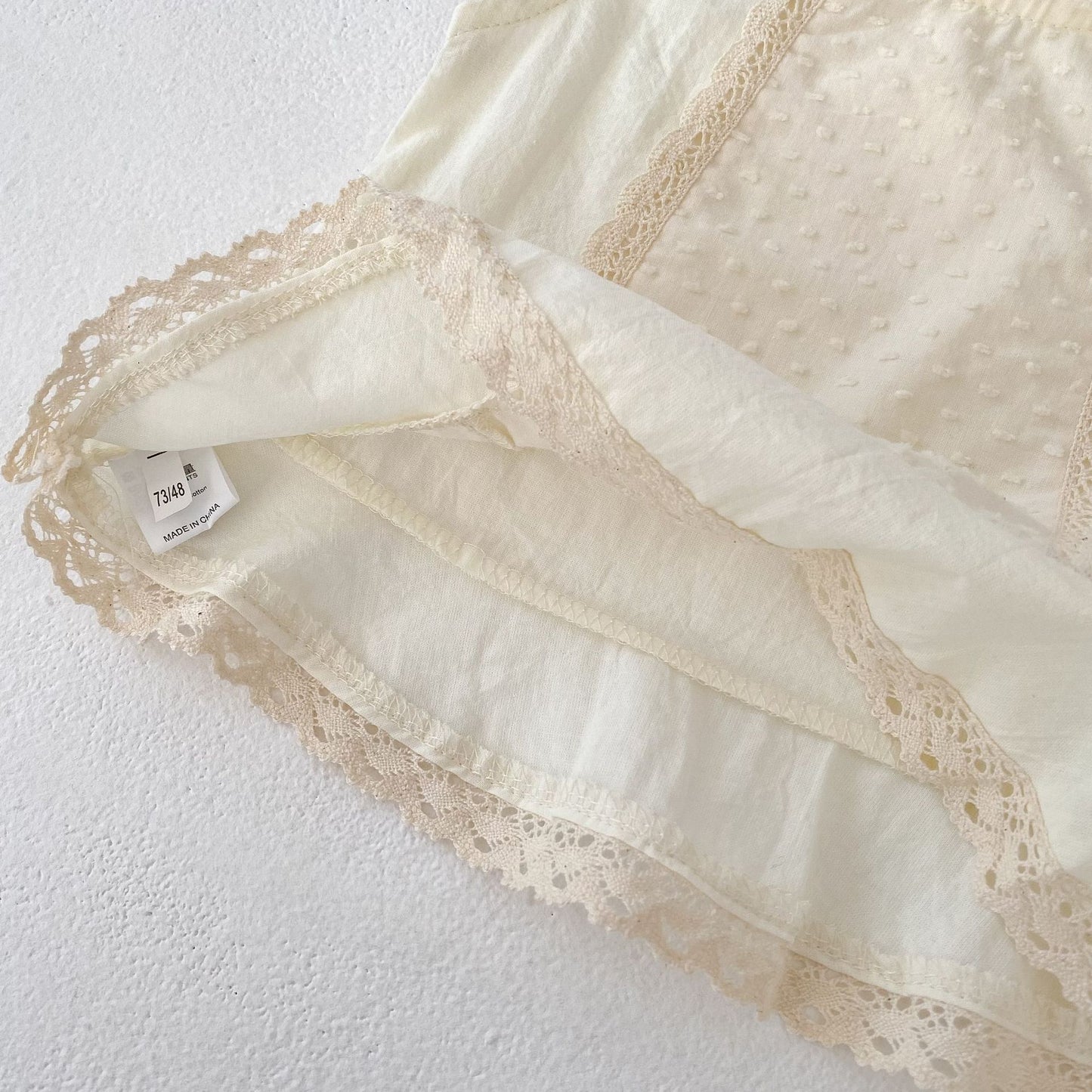 【BABY&KID】夏新作 レースフリルノースリーブセットアップSK062314