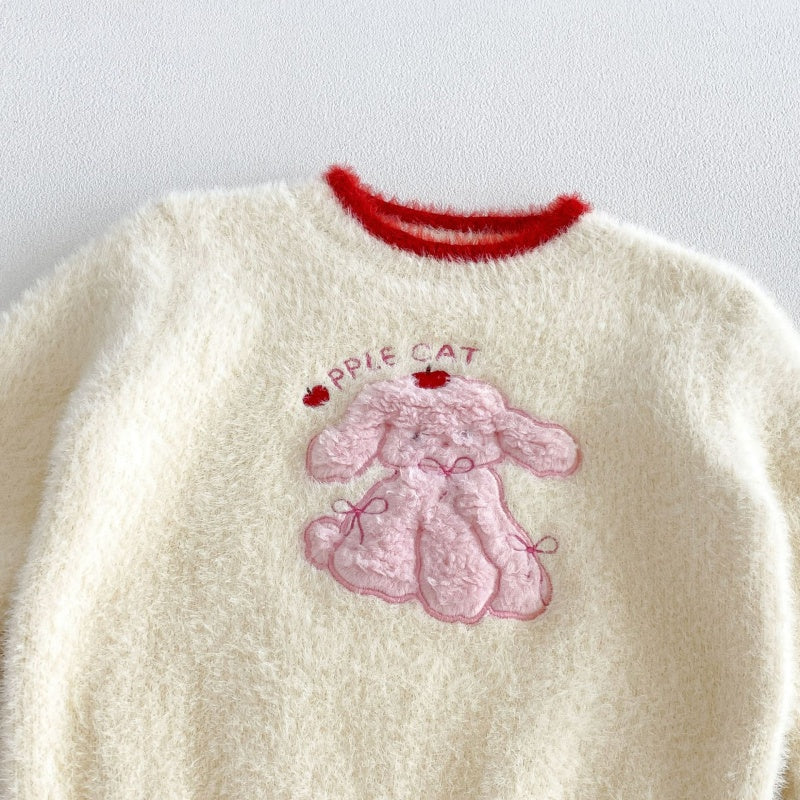 【BABY&KID】冬新作カートゥーン刺繍ニットSK108512