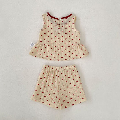 【BABY&KID】夏新作ハートセットアップSK105414
