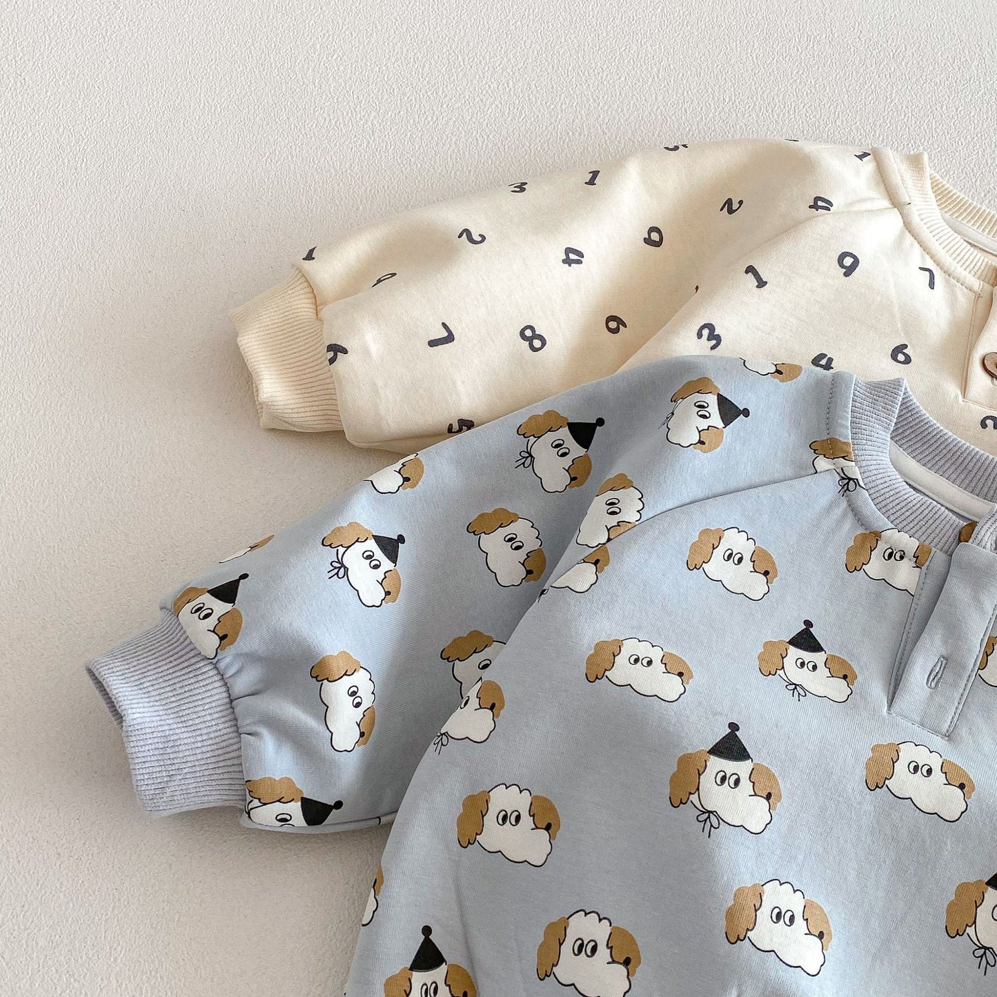 【BABY&KID】総柄プリントスウェットセットアップSK103506