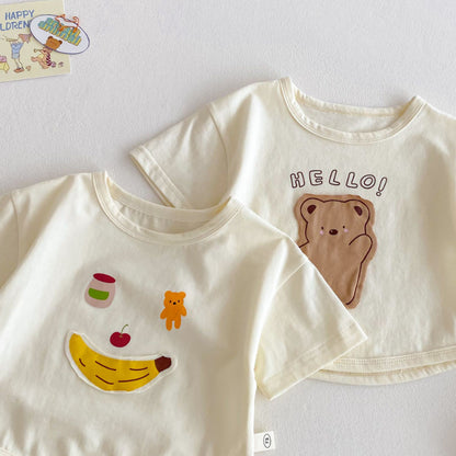 【BABY&KID】夏新作 Helloベア可愛いセットアップSK072009