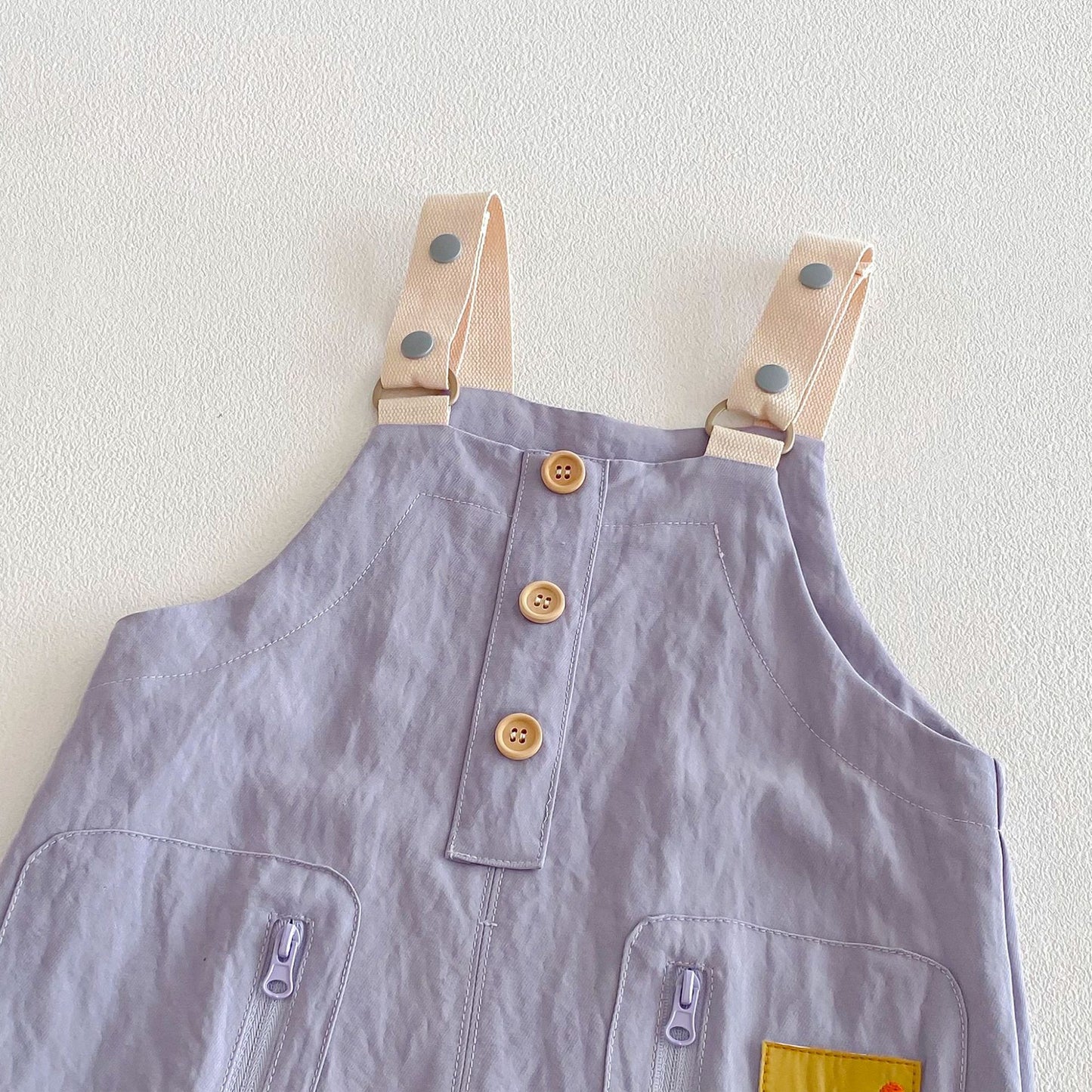 【BABY&KID】韓国風ワッペンサロペットパンツSK103502