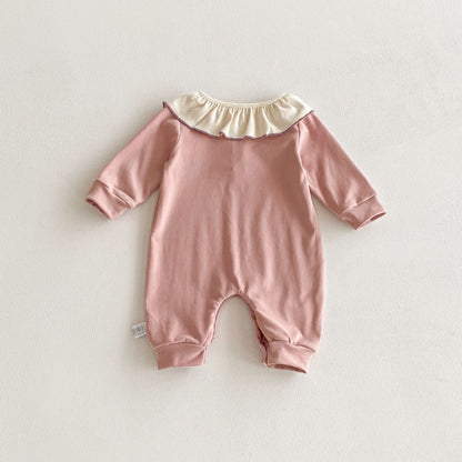 【BABY】前ボタンチュールロンパース、カバーオールSK100724