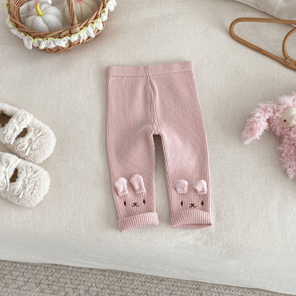 【BABY&KID】冬新作キャラクター刺繍レギンスSK102536