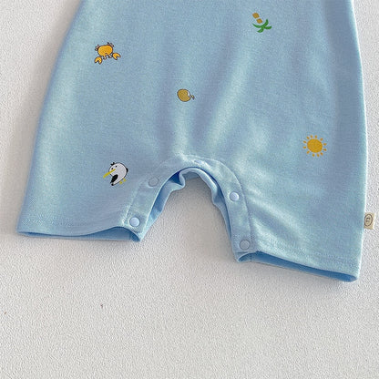 【BABY】夏新作カートゥーンプリントカバーオールSK105609